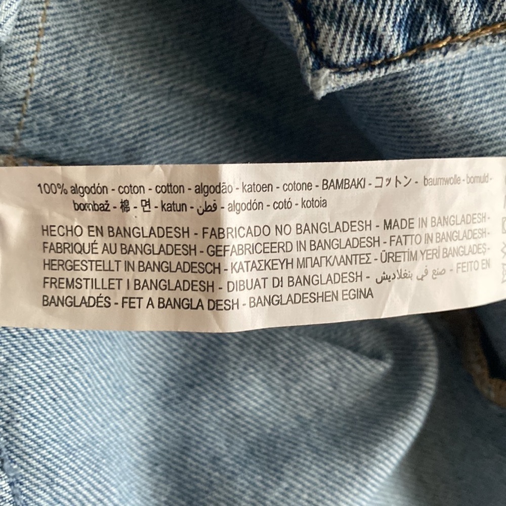 NWT Zara denim jacket size s/m - Picture 6 of 7